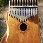17 Key Kalimba – Light Brown – Flower Garland  Kalimba Dream