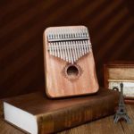 17 Key Kalimba – Light Brown – Flower Garland  Kalimba Dream