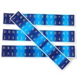 Stickers for Kalimba Keys – Blue  Kalimba Dream