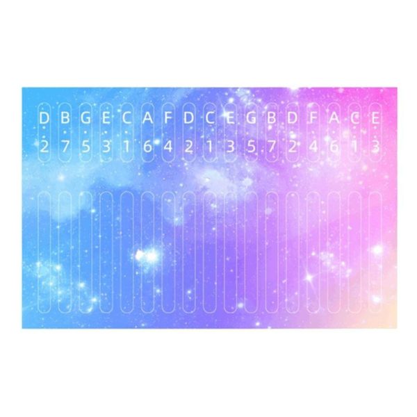 Stickers for Kalimba Keys Color: Starry sky Kalimba Dream