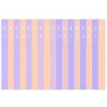 Stickers for Kalimba Keys Design: Stripes  Kalimba Dream